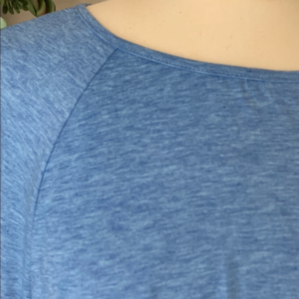 Emery Rose blue peplum top - Picture 3 of 6